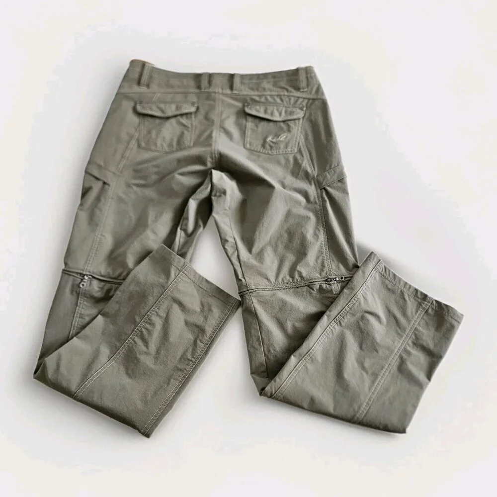 Kuhl Convertible Pants Womens 12 Regular Olive Khaki Anika Softshell Outdoors - Picture 16 of 16